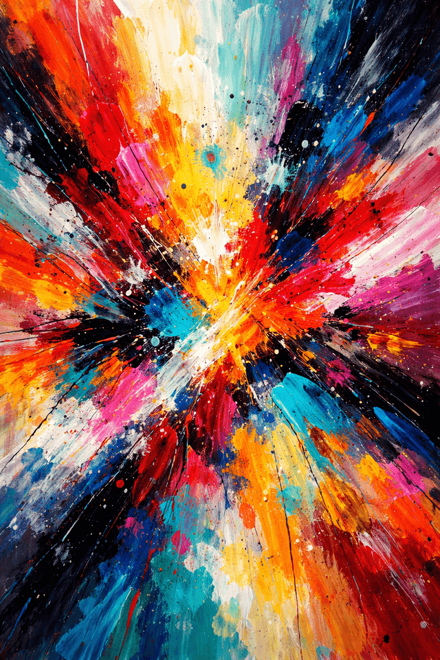Vibrations, abstract artwork