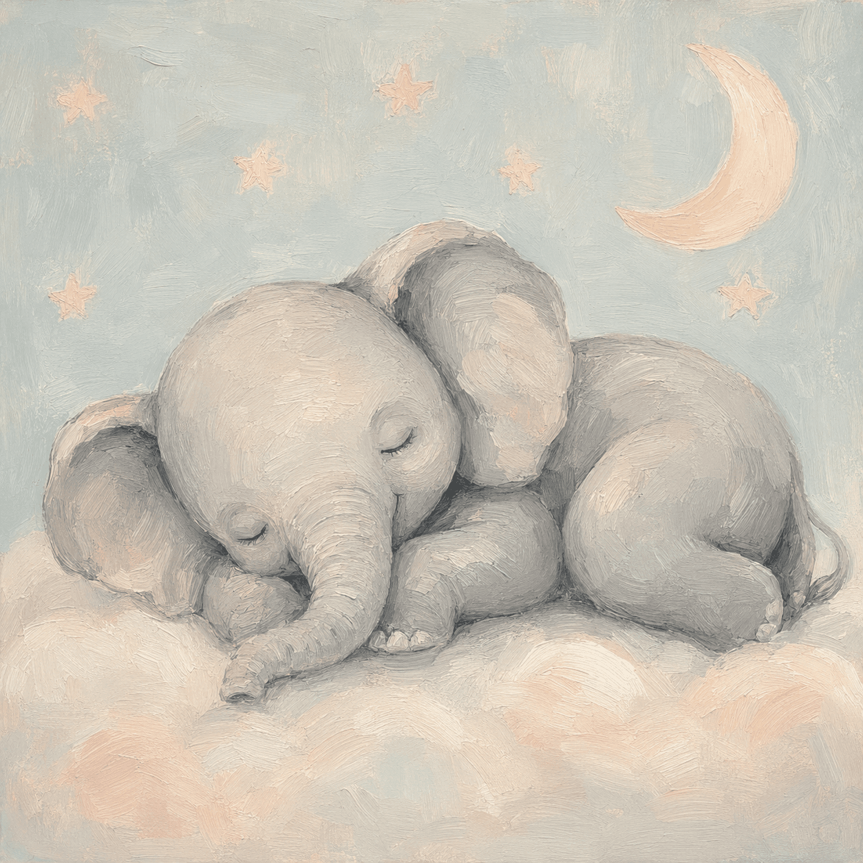 Dreamy Sleeping Elephant